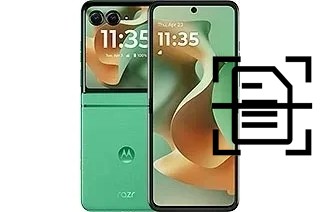 Escanear documento en un Motorola Razr 60