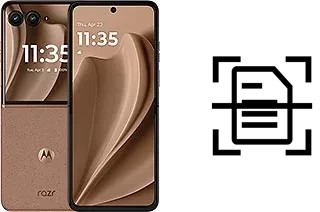 Escanear documento en un Motorola Razr+ 2025