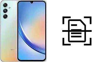 Escanear documento en un Samsung Galaxy A34
