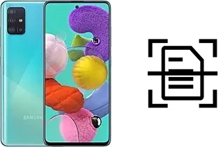 Escanear documento en un Samsung Galaxy A51