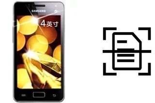 Escanear documento en un Samsung Galaxy I8250