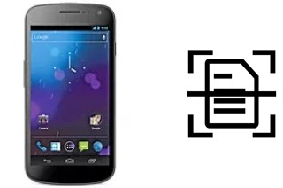 Escanear documento en un Samsung Galaxy Nexus I9250M