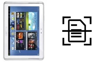 Escanear documento en un Samsung Galaxy Note 10.1 N8010