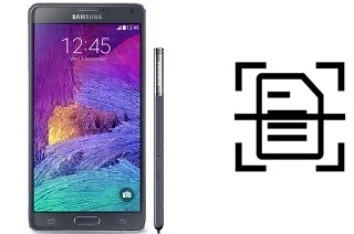 Escanear documento en un Samsung Galaxy Note 4