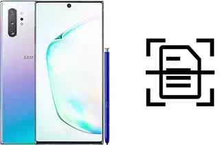 Escanear documento en un Samsung Galaxy Note10+ 5G