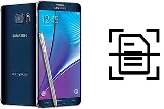 Escanear documento en un Samsung Galaxy Note5 Duos