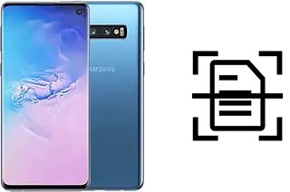 Escanear documento en un Samsung Galaxy S10 5G Exynos