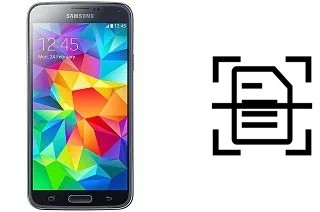 Escanear documento en un Samsung Galaxy S5 Plus