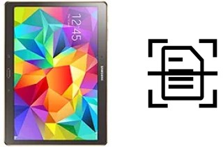Escanear documento en un Samsung Galaxy Tab S 10.5