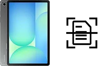 Escanear documento en un Samsung Galaxy Tab S10 FE