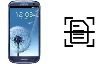 Escanear documento en un Samsung I9305 Galaxy S III