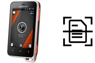 Escanear documento en un Sony Ericsson Xperia active