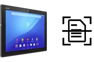 Escanear documento en un Sony Xperia Z4 Tablet WiFi