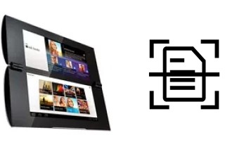 Escanear documento en un Sony Tablet P