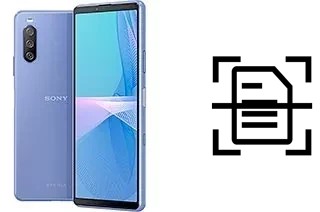 Escanear documento en un Sony Xperia 10 III
