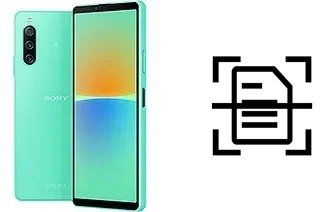 Escanear documento en un Sony Xperia 10 IV