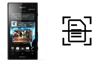 Escanear documento en un Sony Xperia acro S
