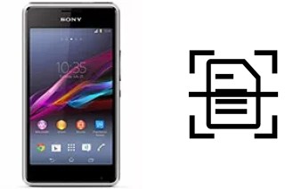 Escanear documento en un Sony Xperia E1 II