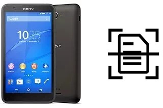 Escanear documento en un Sony Xperia E4 Dual