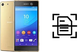 Escanear documento en un Sony Xperia M5 Dual
