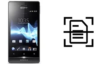 Escanear documento en un Sony Xperia miro