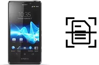 Escanear documento en un Sony Xperia T