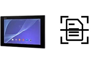 Escanear documento en un Sony Xperia Z2 Tablet Wi-Fi
