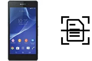 Escanear documento en un Sony Xperia Z2a