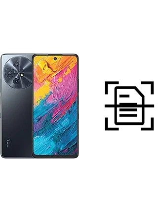 Escanear documento en un TCL 60 XE NxtPaper