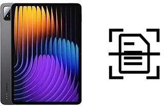 Escanear documento en un Xiaomi Pad 7 Pro