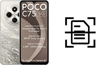 Escanear documento en un Xiaomi Poco C75 5G