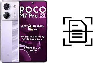 Escanear documento en un Xiaomi Poco M7 pro 5G