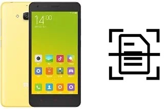 Escanear documento en un Xiaomi Redmi 2A Enhanced Edition