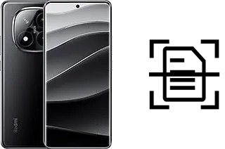 Escanear documento en un Xiaomi Redmi Note 14 Pro+