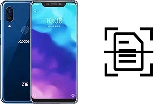 Escanear documento en un ZTE Axon 9 Pro