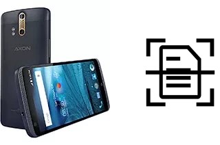 Escanear documento en un ZTE Axon Pro