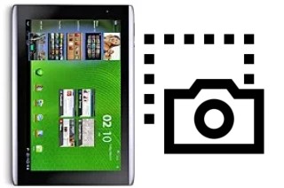 Captura de pantalla en Acer Iconia Tab A500