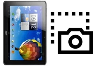 Captura de pantalla en Acer Iconia Tab A510