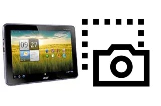 Captura de pantalla en Acer Iconia Tab A700