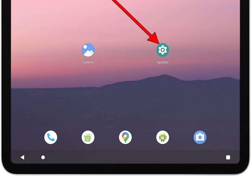 Icono configuración Android