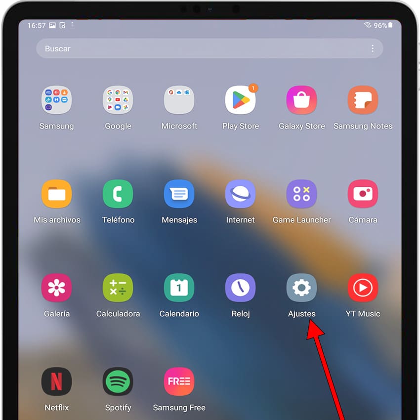 Icono configuración Android