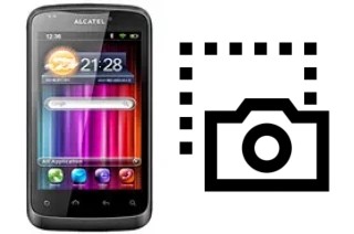 Captura de pantalla en alcatel OT-978