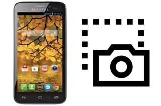 Captura de pantalla en alcatel Fierce