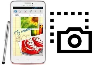 Captura de pantalla en alcatel One Touch Scribe Easy