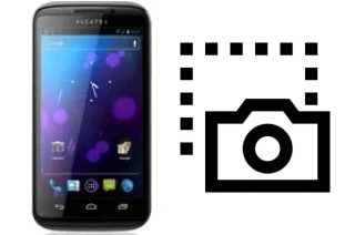 Captura de pantalla en alcatel OT-993