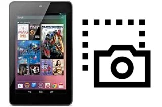 Captura de pantalla en Asus Google Nexus 7