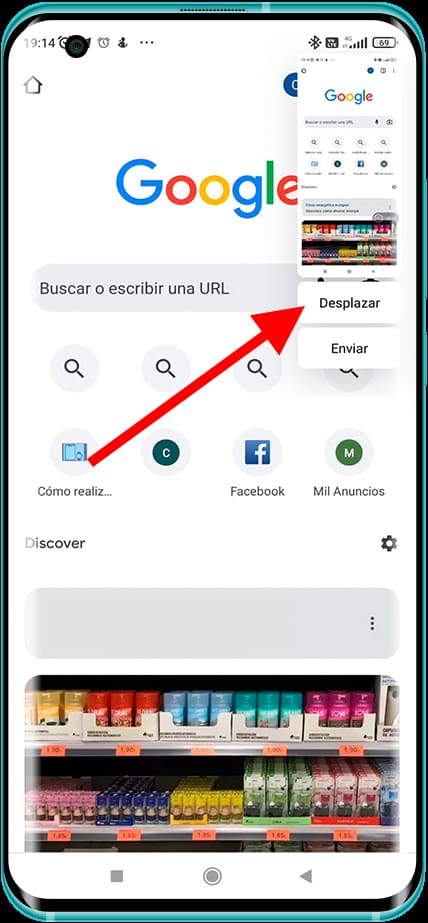 Captura de pantalla completa en Mi A3