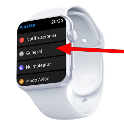 Ajustes general Apple Watch