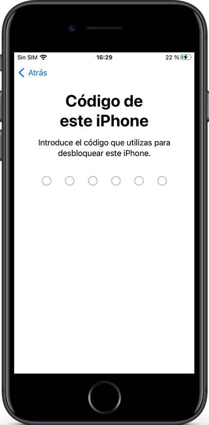 Restablecer iOS