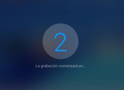 Cuentra atrás grabar pantalla Galaxy Q T589R